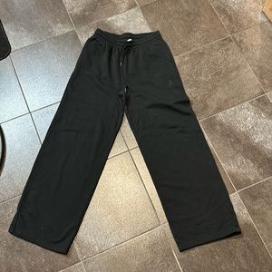 Pink brand High waisted, baggy black lounge pants